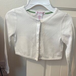 Tommy Bahama White Textured Button Down Kids Top